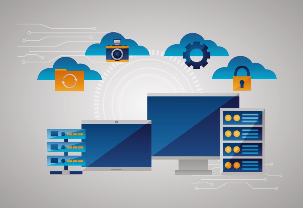 Konzept des Cloud Computings.