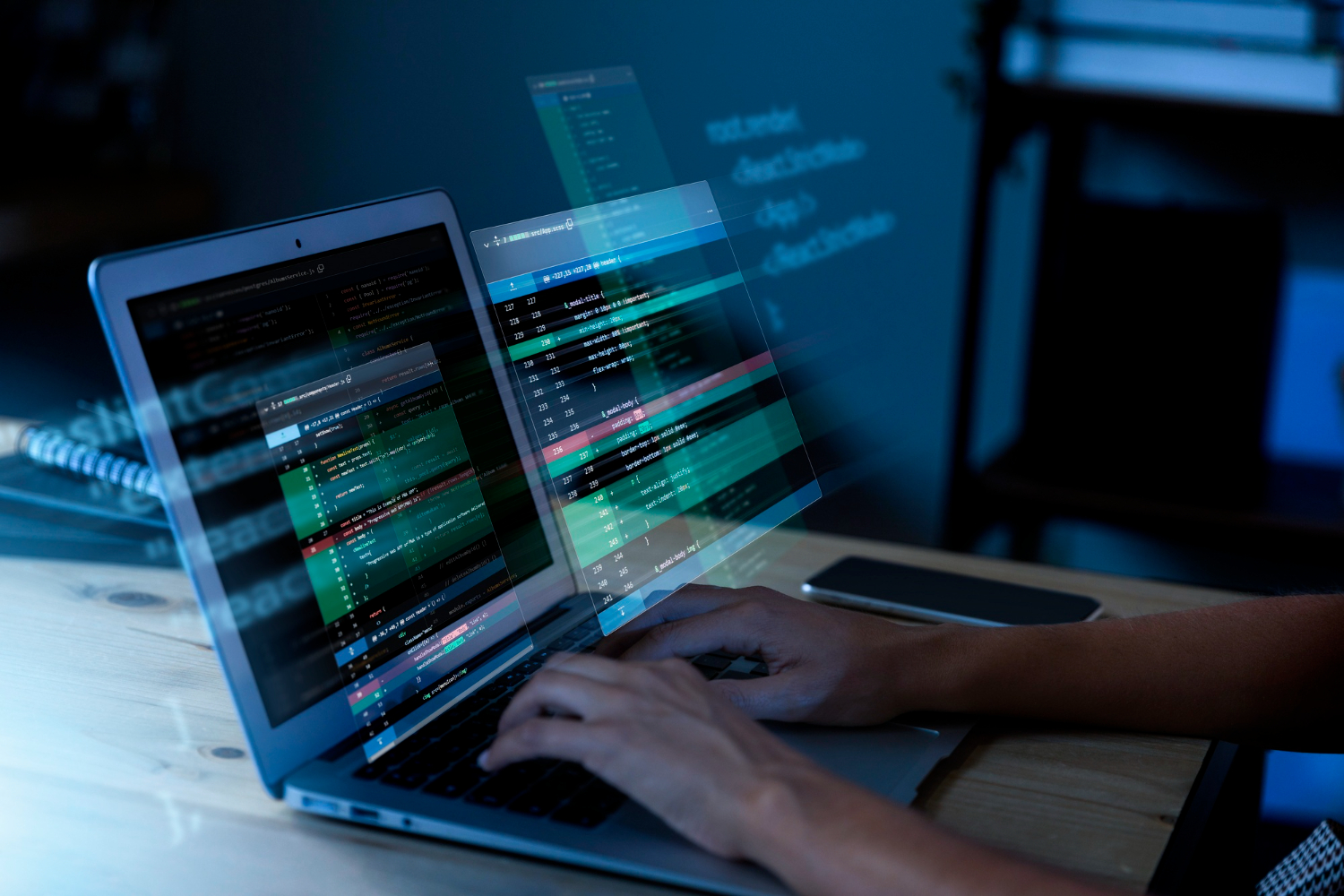 Ein Programmierer, der die Digitalisierung annimmt: Die Zukunft der Technologie gestalten.